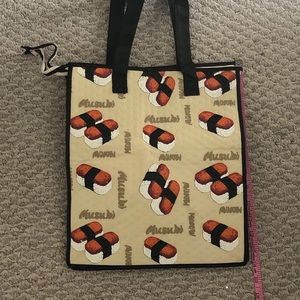 Insulated bag - sushi print!